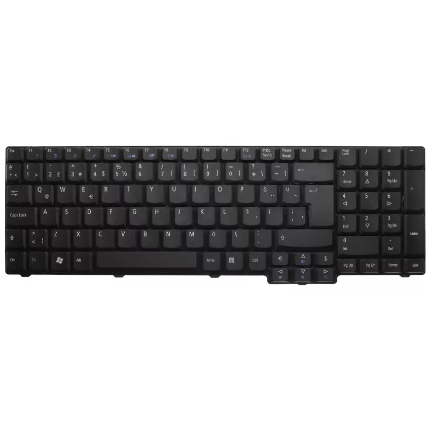 Acer Aspire 5235, 5335, 5355, 5535, 5737, 6930G, 9300, 5235, 5635G Serisi Notebook Klavye (Siyah TR)
