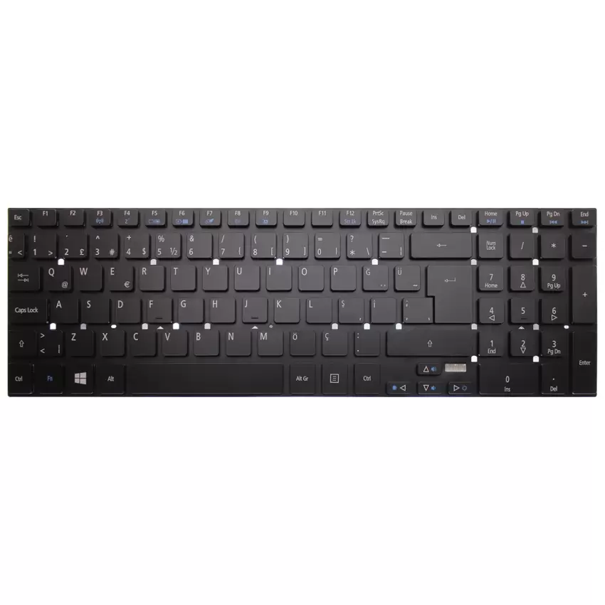 Acer Aspire V17 Nitro VN7-791G Notebook Klavye Işıklı (Siyah TR)