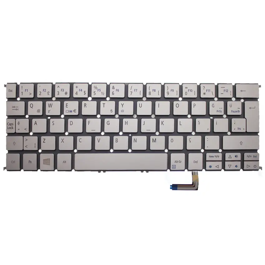 Acer Aspire S7 MP-12A5 Klavye (Gümüş TR)