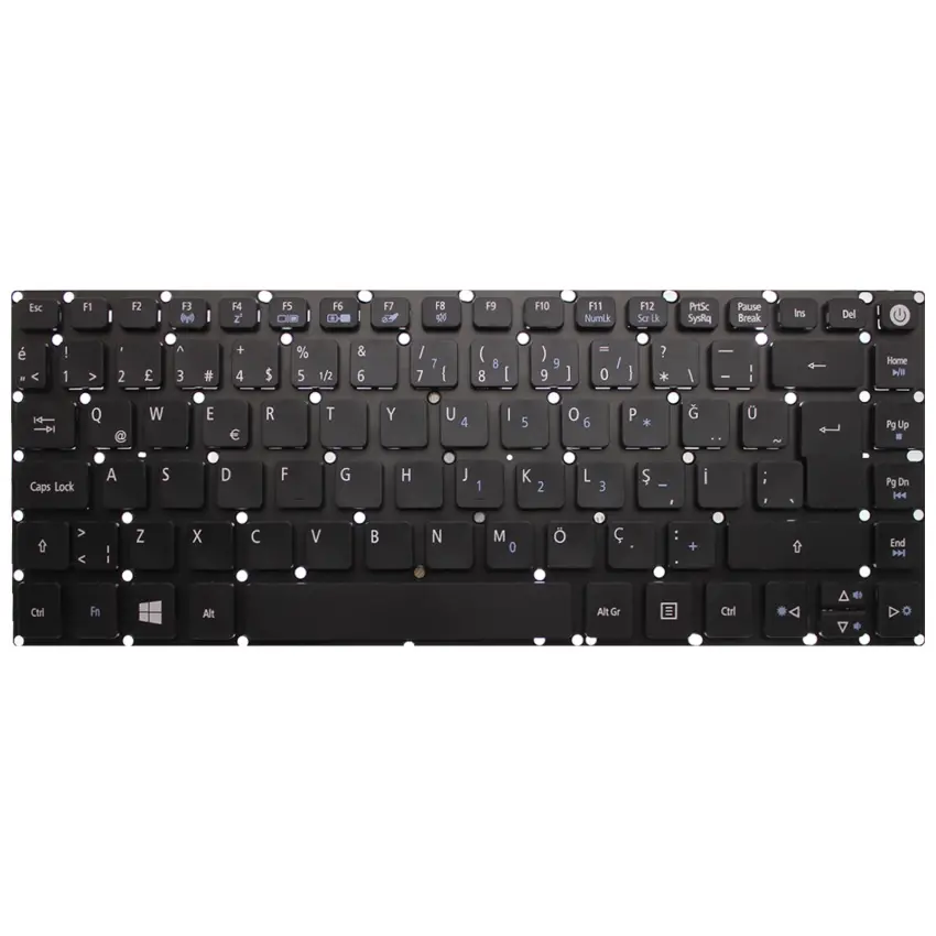 Acer Aspire N17Q4 Serisi Notebook Klavye (Siyah TR)