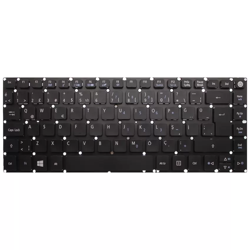 Acer P248-M-35PQ Notebook Klavye (Siyah TR)
