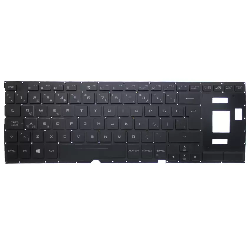 Asus Rog Zephyrus S GX501V, GX501G, GX501GI Klavye Işıklı (Siyah TR)