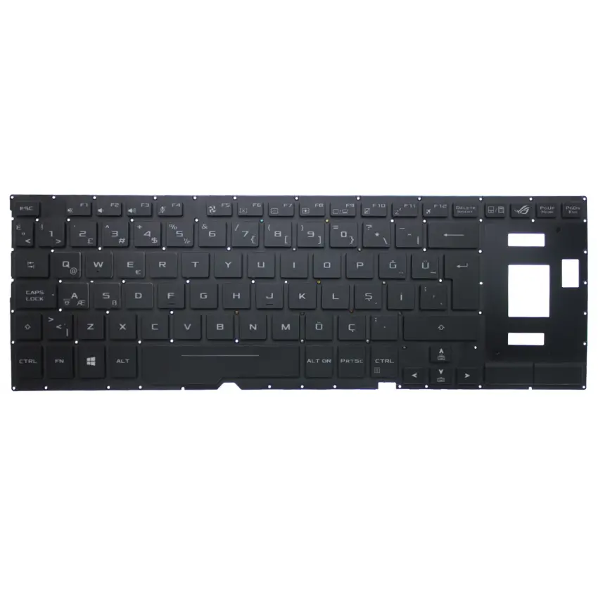 Asus Rog Zephyrus S GX531GS, GX531GV Klavye Işıklı (Siyah TR)