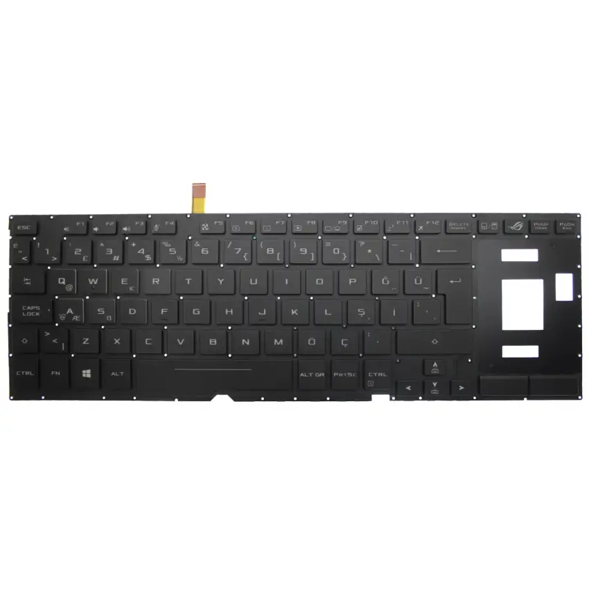 Asus Rog Zephyrus S GX531GS, GX531GV Klavye Işıklı (Siyah TR)