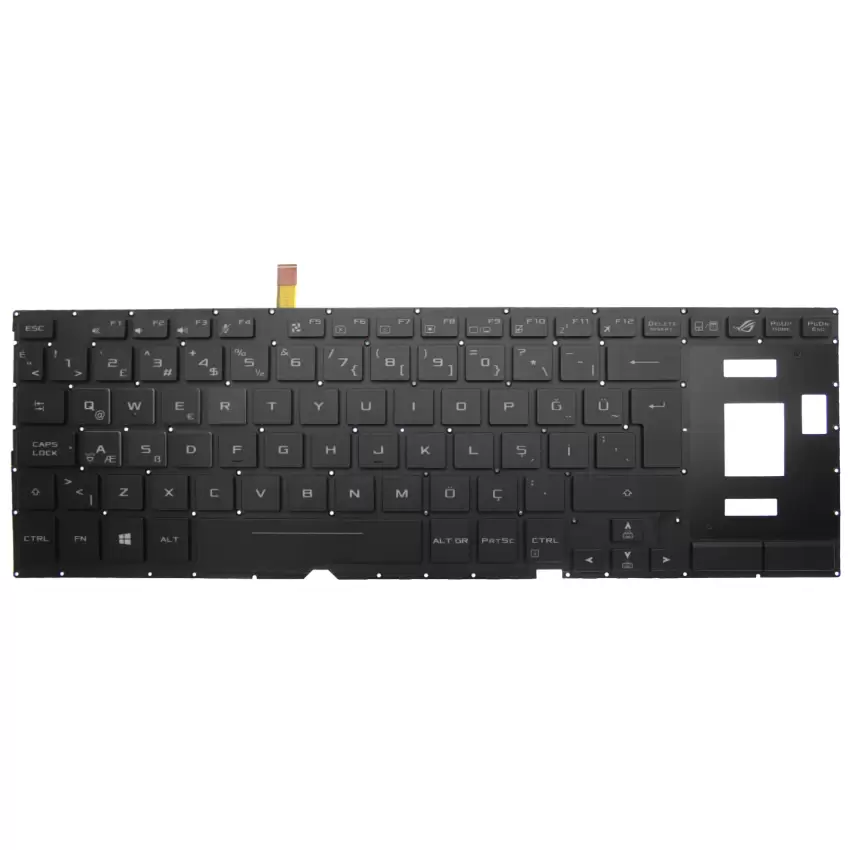 Asus Rog Zephyrus S GX531GW-AB76, GX531Gw-Ah76 Klavye Işıklı (Siyah TR)