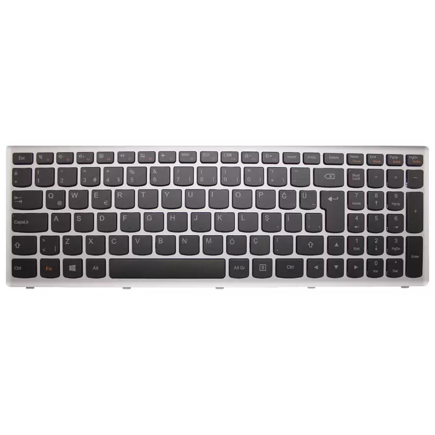 Lenovo G500S, G505S, G510S, S500, S510P, Z510, Z510P Notebook Klavye (Siyah TR)
