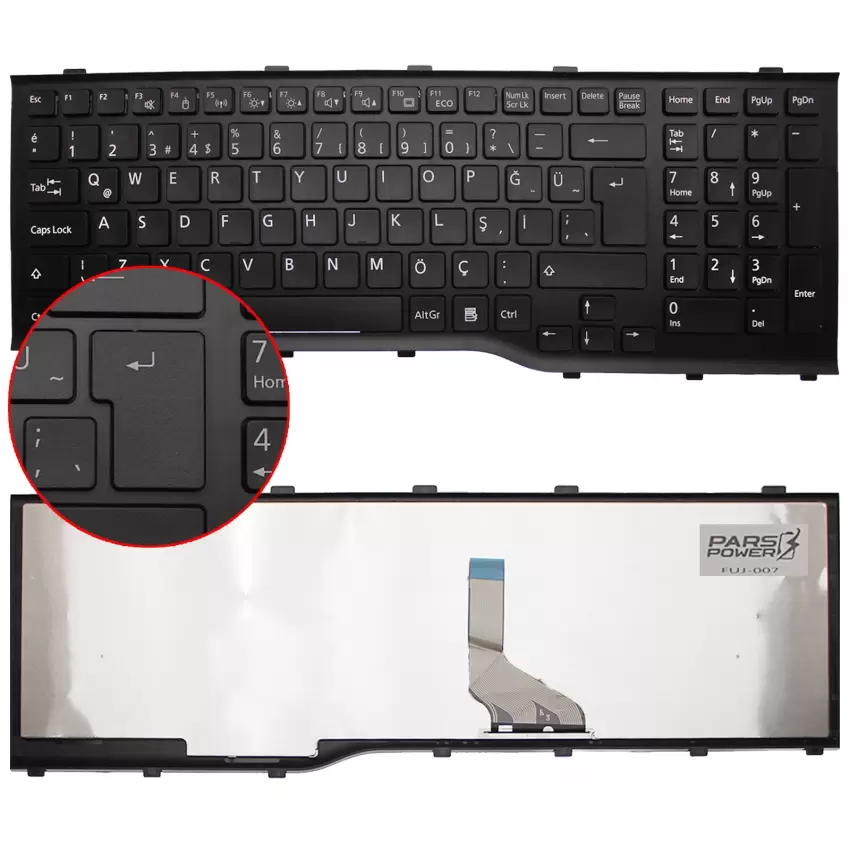 Fujitsu Siemens AH532-G21-703, CP569151-01 Notebook Klavye (Siyah TR)