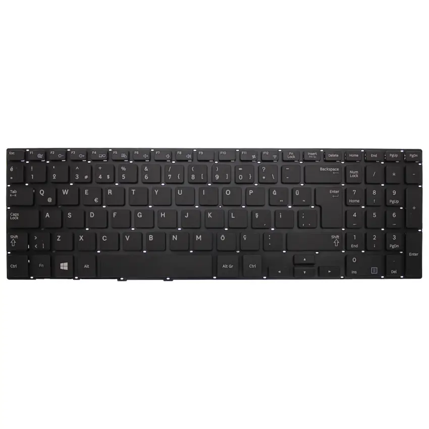 Samsung NP370R5E, NP370R5G, NP370R5V Notebook Klavye (Siyah TR)