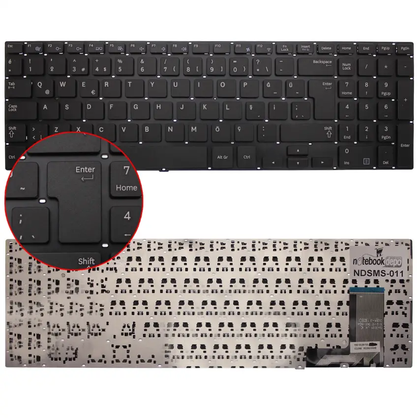 Samsung NP450R5G-X07TR, NP370R5E-S07TR Notebook Klavye (Siyah TR)