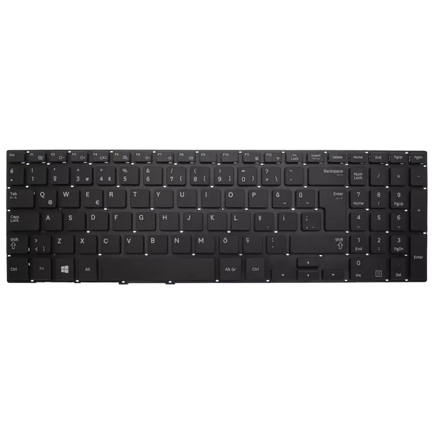 Samsung NP370R5E, NP450R5E, NP450R5G, NP510R5E Serisi CNBA5903622F Notebook Klavye (Siyah TR)