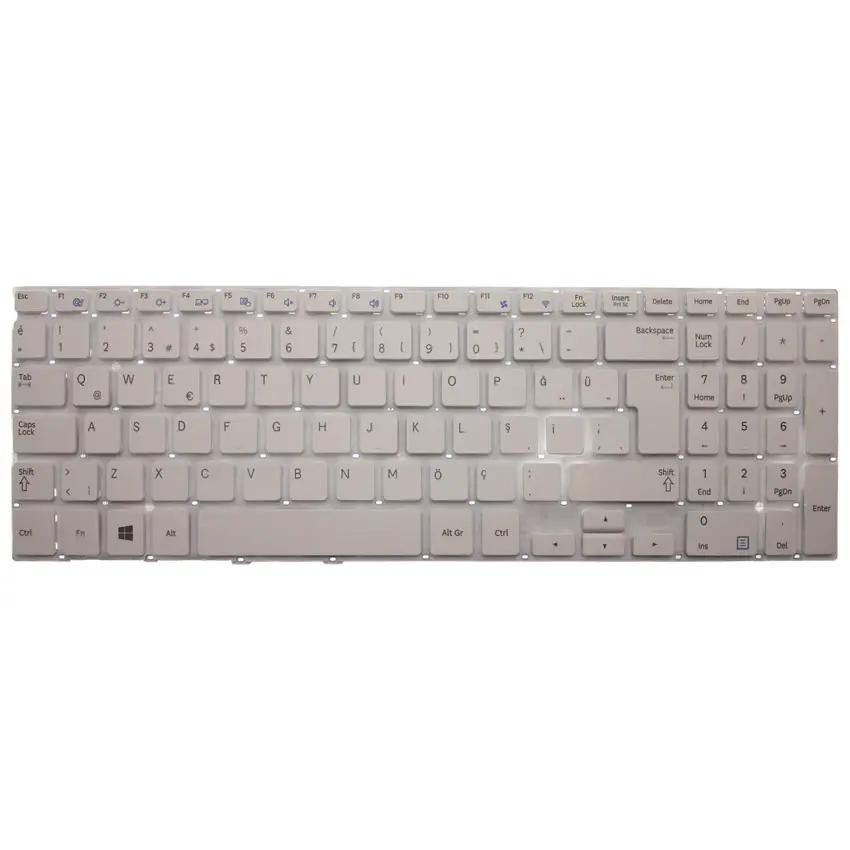 Samsung NP450R5G-X07TR, NP370R5E-S07TR Notebook Klavye (Beyaz TR)