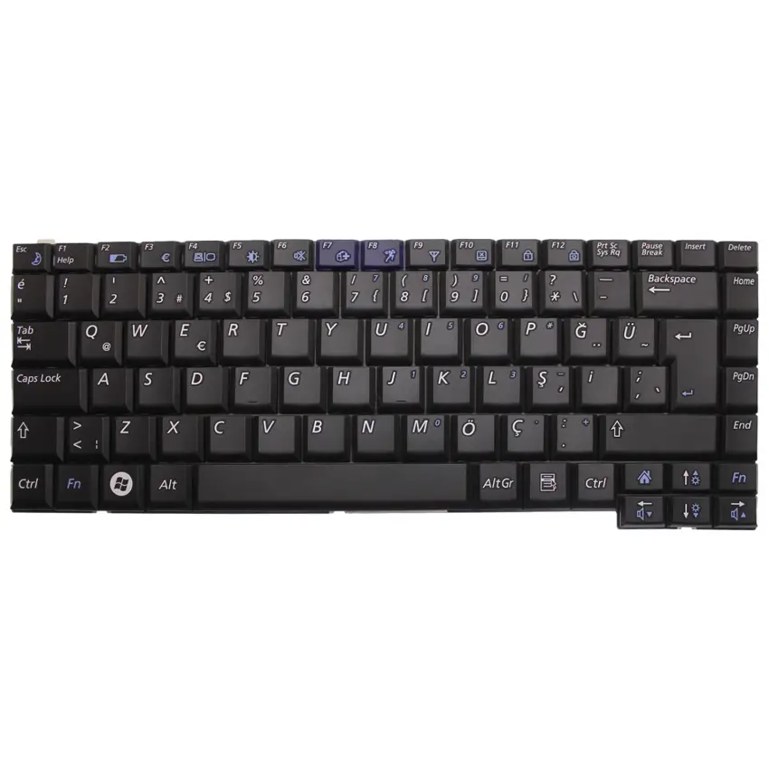 Samsung NP-E152, NP-P510, NP-P560 Notebook Klavye (Siyah TR)