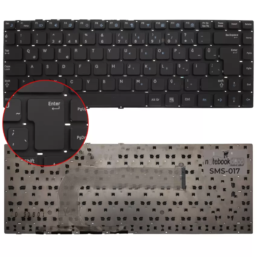 Samsung NP-Q330, NP-Q430, SF310, SF410 Uyumlu CNBA5902792, CNBA5902793 Notebook Klavyesi (Siyah TR)