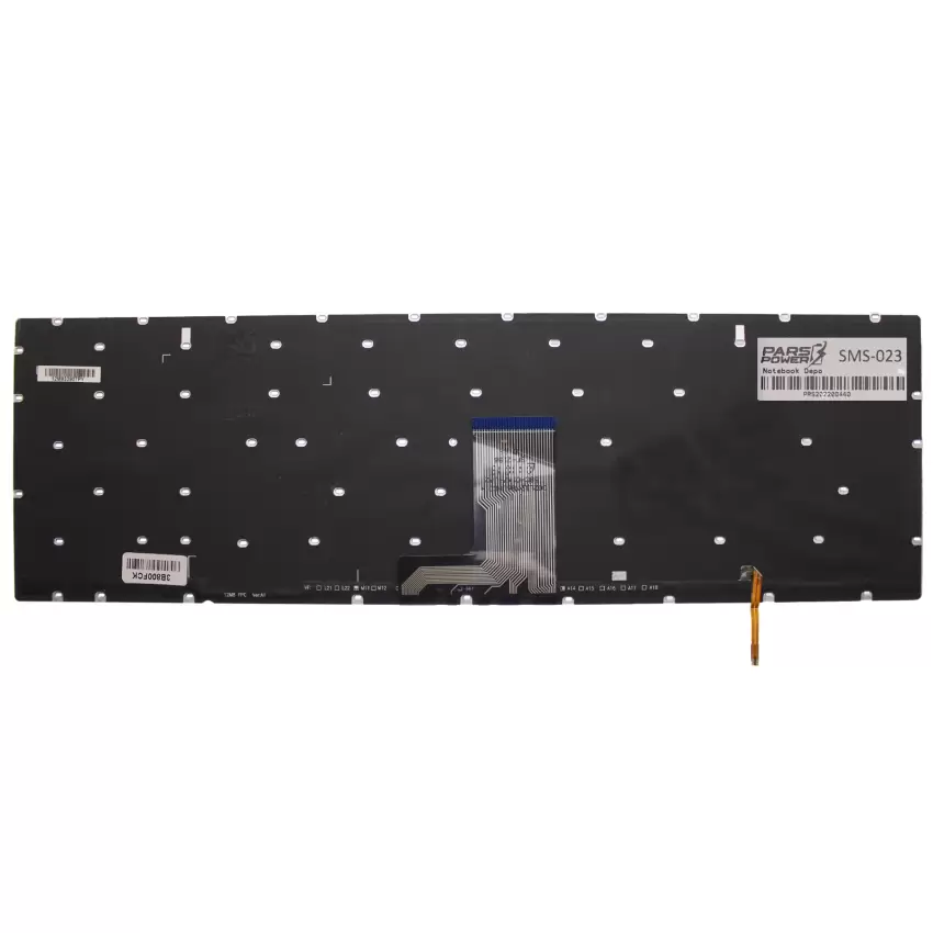 Samsung BA75-04639R Uyumlu Notebook Klavye (Gümüş Işıklı TR)