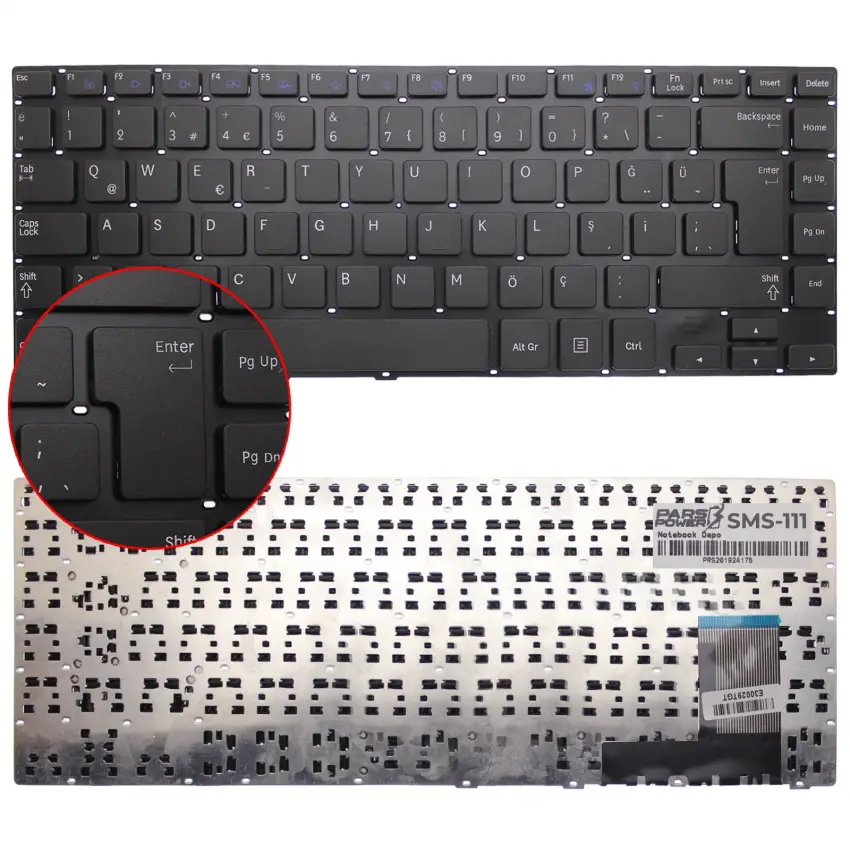 Samsung NP470R4E, NP530U4E, NP450R4Q Notebook Klavye (Siyah TR)