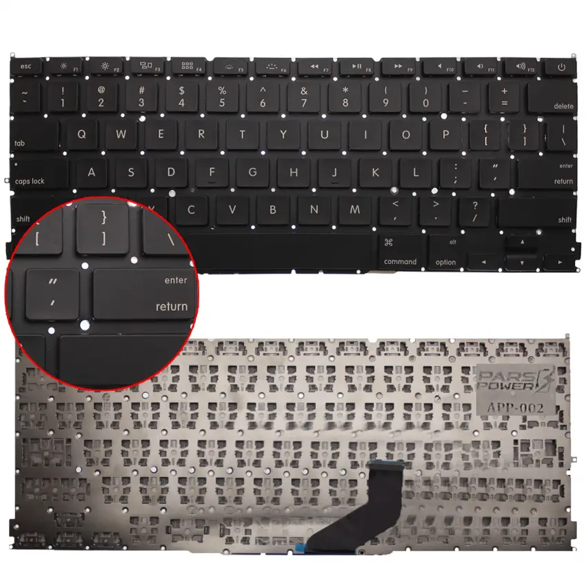 Apple A1425 Klavye (Siyah Eng)