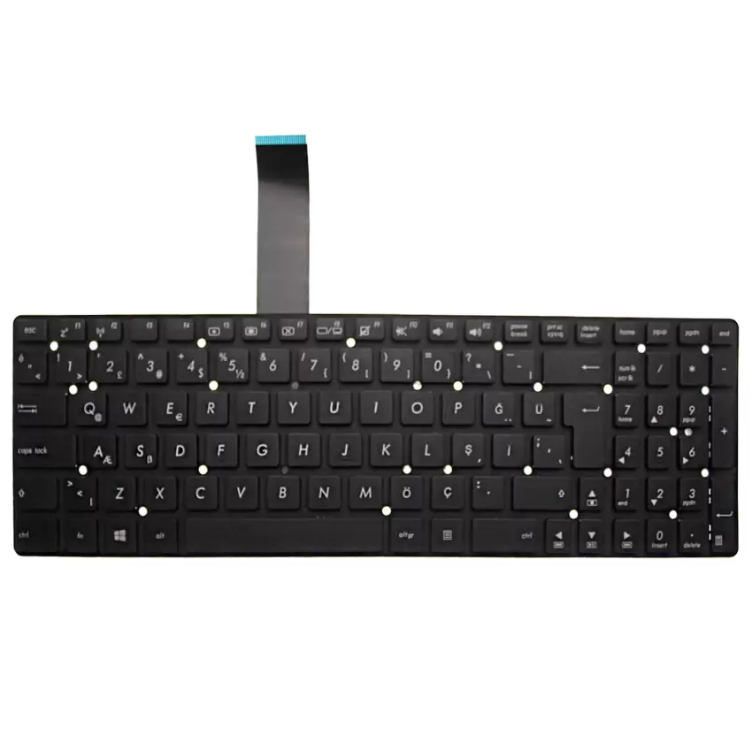 Asus X751MD Notebook Klavye (Siyah TR)