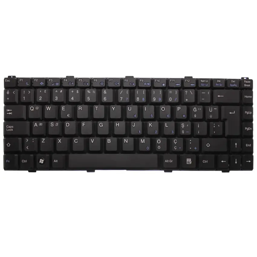 Vestel MP-T64-TU9B Notebook Klavye (Siyah TR)