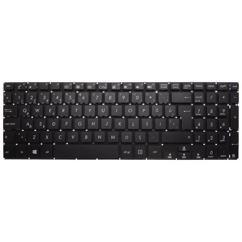 Asus Transformer 0KNB0-610JTU Notebook Klavye (Siyah TR)
