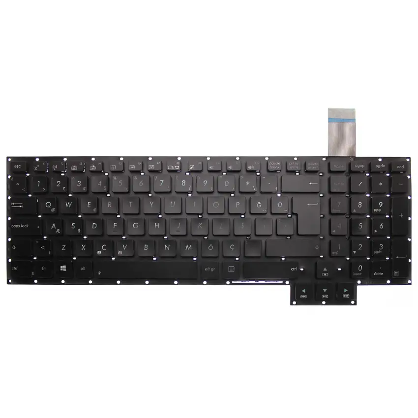 Asus G750JW-NH71 Uyumlu Notebook Klavye (Siyah TR)