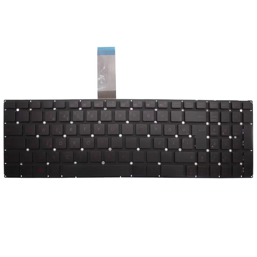 Asus X550CA, X550CC, X550JK, X550JX, X550LB, X550LC, X550LN Serisi Uyumlu Notebook Klavye (Siyah TR)