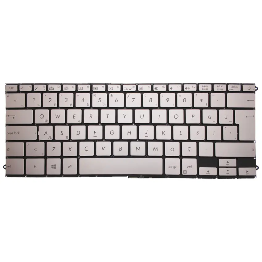 Asus 0KNB0-D633LA00 Notebook Klavye (Işıklı Gümüş TR)