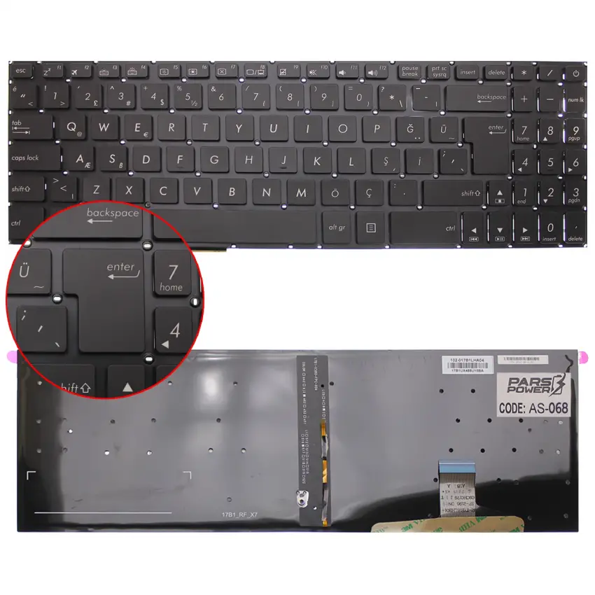 Notebook Klavye AS-068