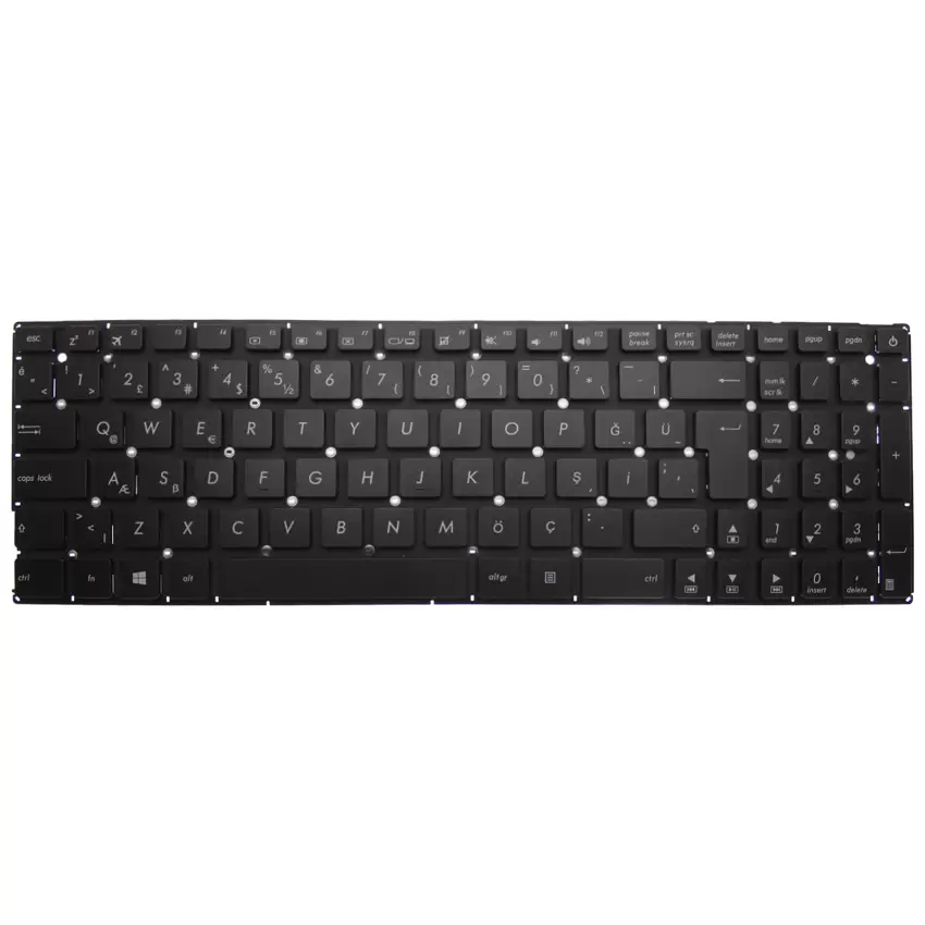 Asus X542UR-GQ030, X542UR-GQ438T Notebook Klavye (Siyah TR)