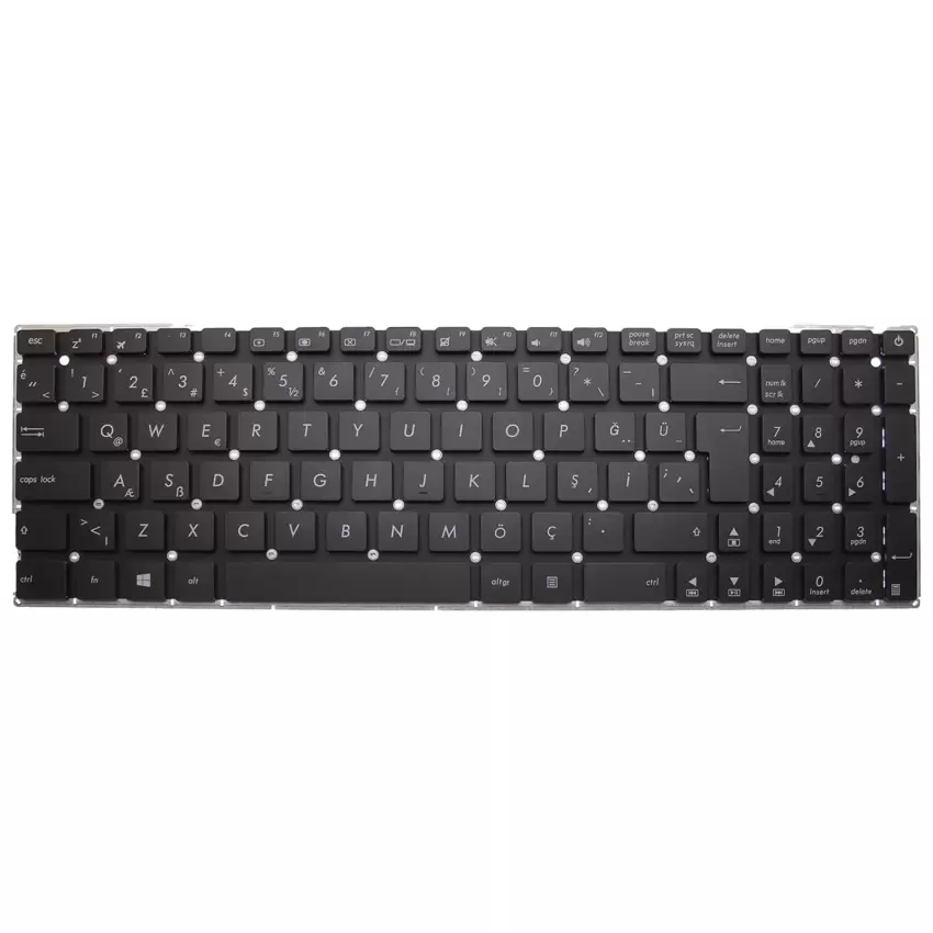 Asus 0KNB0-610TCB00, MP-13K96TQ-9209 Klavye (Siyah TR)