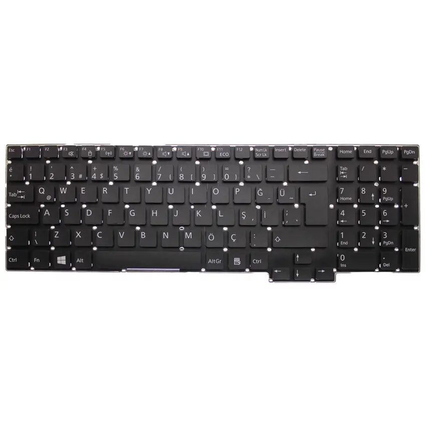 Fujitsu Siemens AH532/GL-500, AH532/G52-500 Notebook Klavye (Siyah TR)