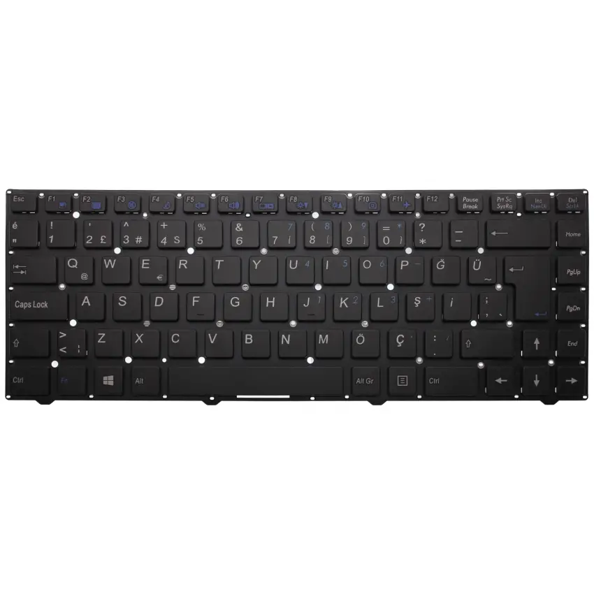 Exper MP-12B86TQ-4301W Notebook Klavye (Siyah TR)