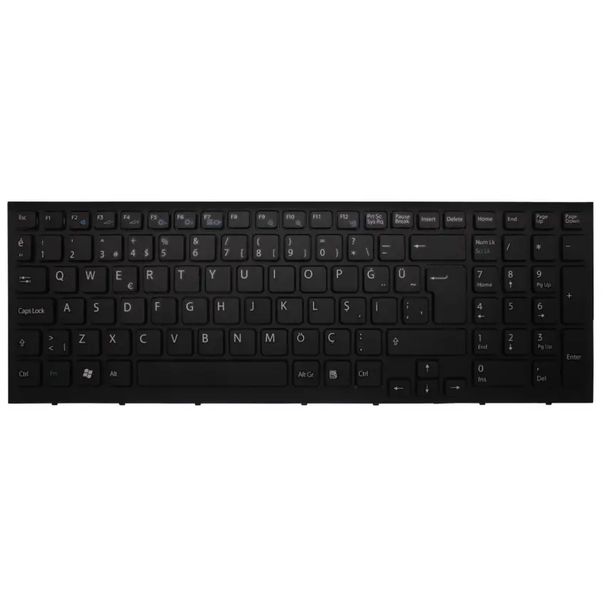 Sony Vaio V1116788, V111678A, V111678B Notebook Klavye (Siyah TR)