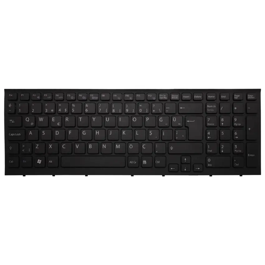 Sony Vaio V1116788, V111678A, V111678B Notebook Klavye (Siyah TR)