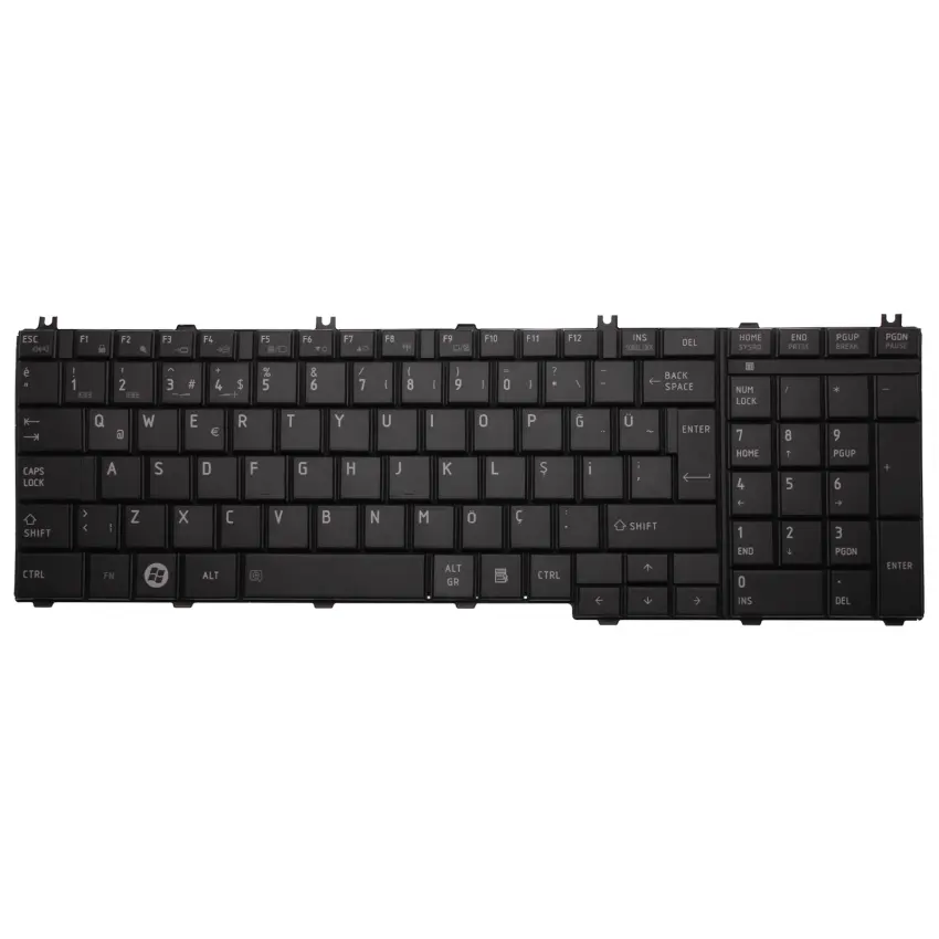 Toshiba Satellite L750-1M8, L750-1M9 Notebook Klavye (Siyah TR)