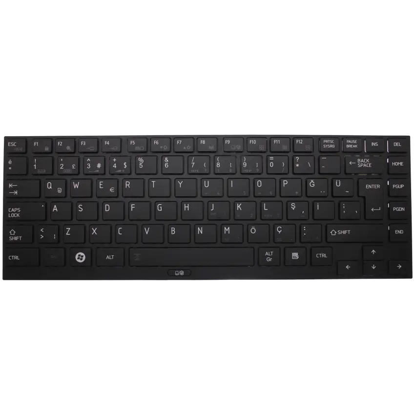 Toshiba Portege R830-10R, R830-10V, R830-110 Notebook Klavye (Siyah TR)