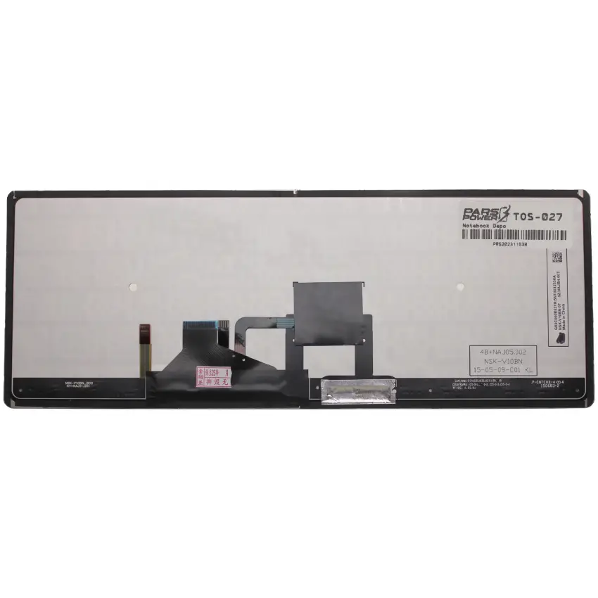 Toshiba 4B.NAJ05.001, 9Z.NAJBN.001 Işıklı Notebook Klavye (Siyah TR)