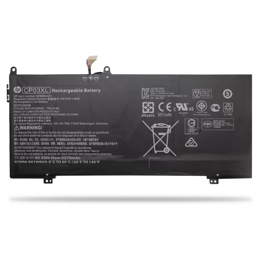 Hp Spectre X360 13-ae007TU Batarya - Pil