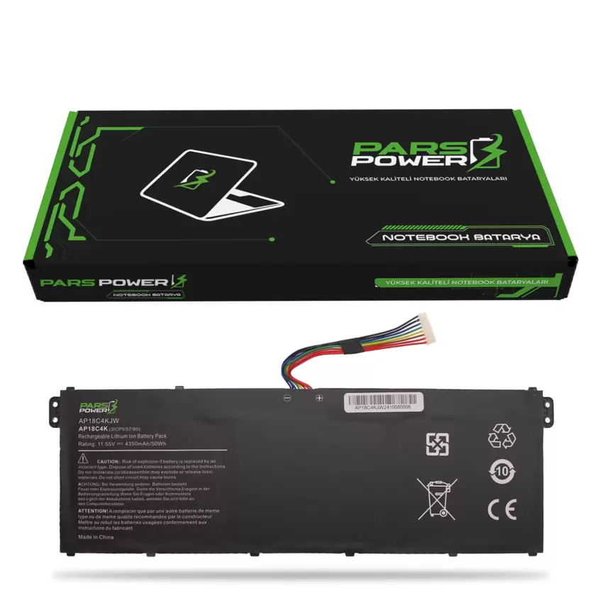 Acer AP18C4KJW Batarya - Pil (Pars Power)