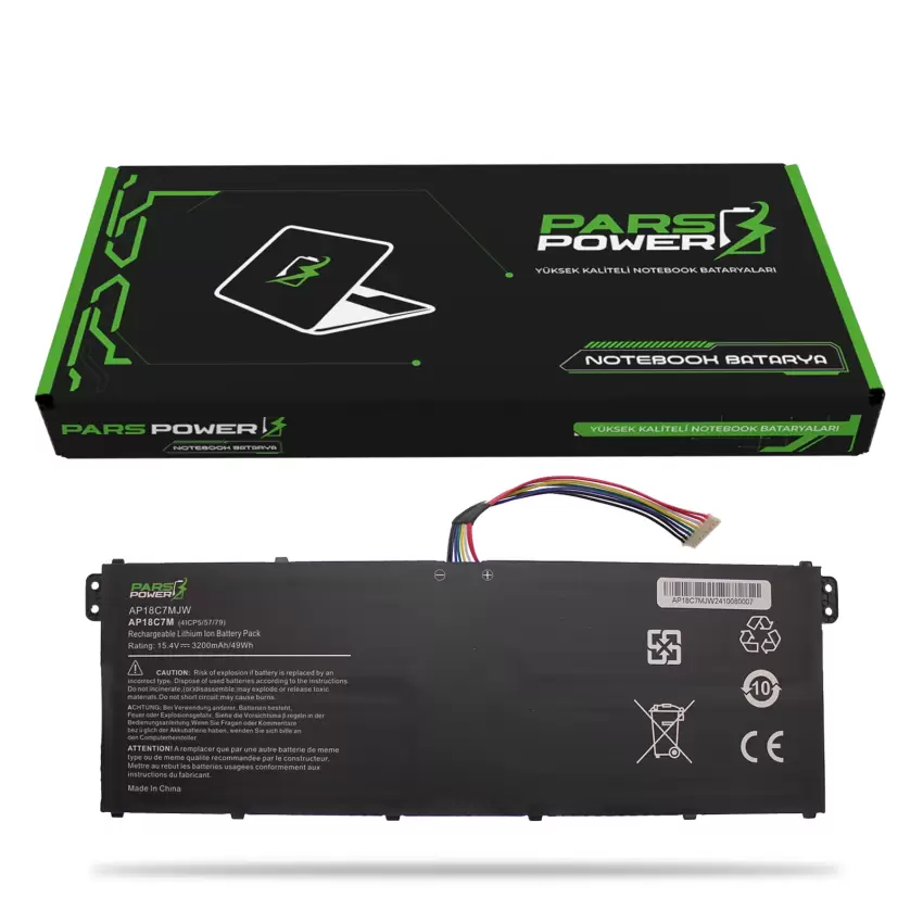 Acer AP18C7K, AP18C7M Batarya - Pil (Pars Power)