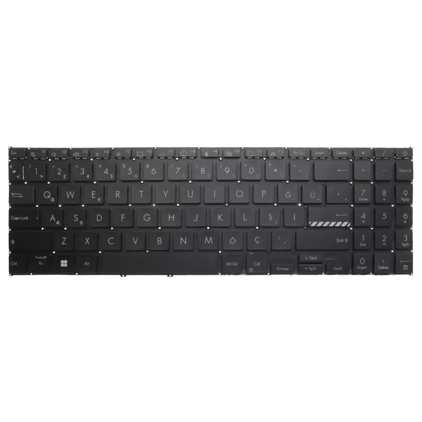 Asus ExpertBook B1 B1502CBA-BI Klavye (Siyah TR)