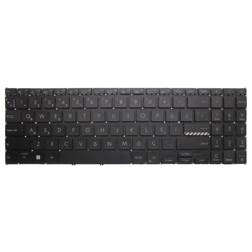 Asus VivoBook 15 F1504Z, F1505Z Klavye (Siyah TR)