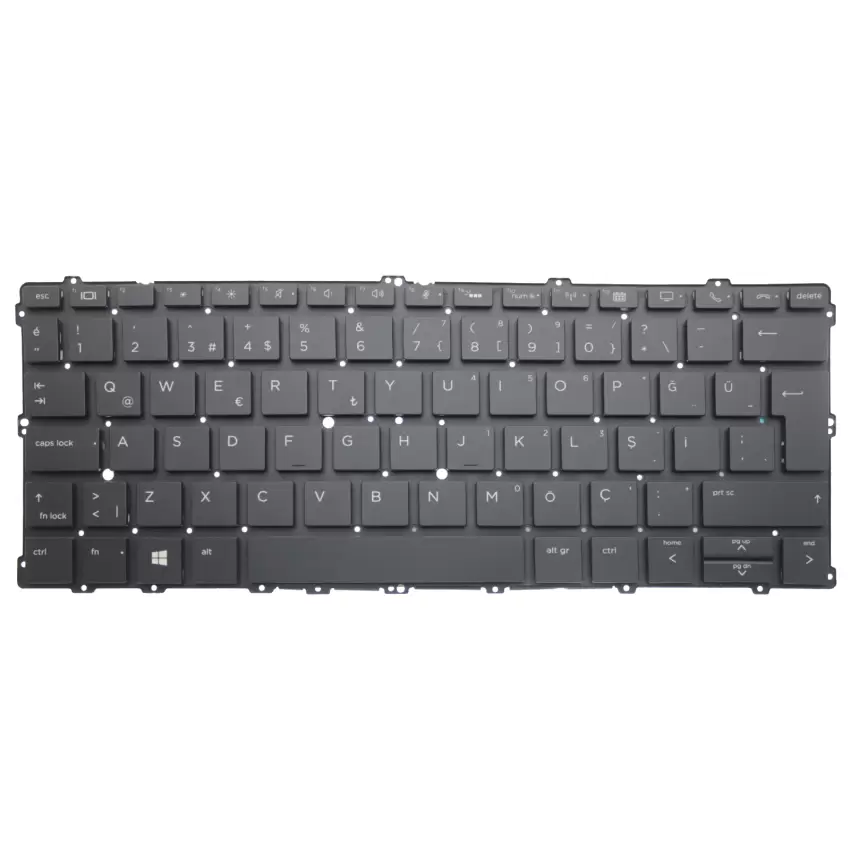 Hp EliteBook x360 1030 G2 Klavye Işıklı (Siyah TR)