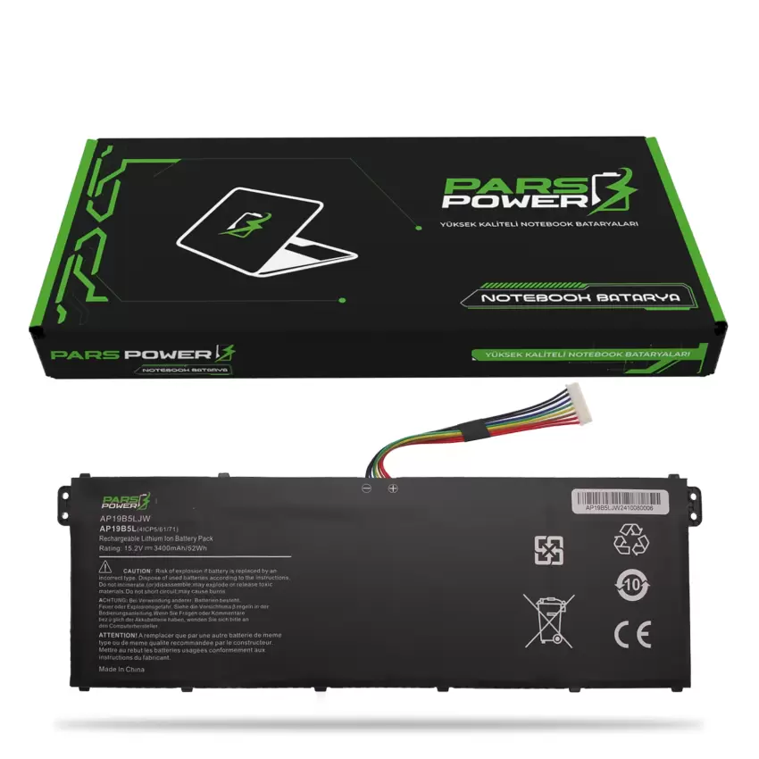 Acer AP19B5LJW Batarya - Pil (Pars Power)