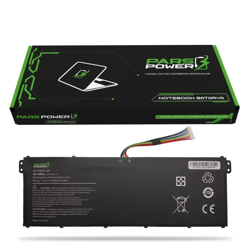 Acer TravelMate P2 TMP215-54-77EJ (NX.VVREY.001) Batarya - Pil (Pars Power)