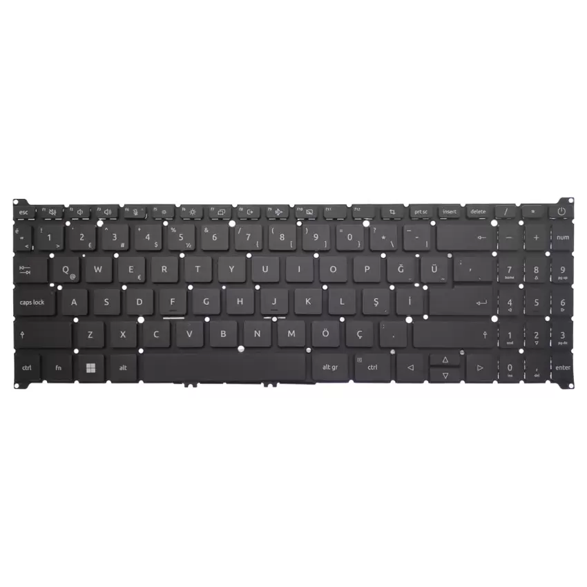 Acer Aspire 5 A715-76 Serisi Klavye (Siyah TR)