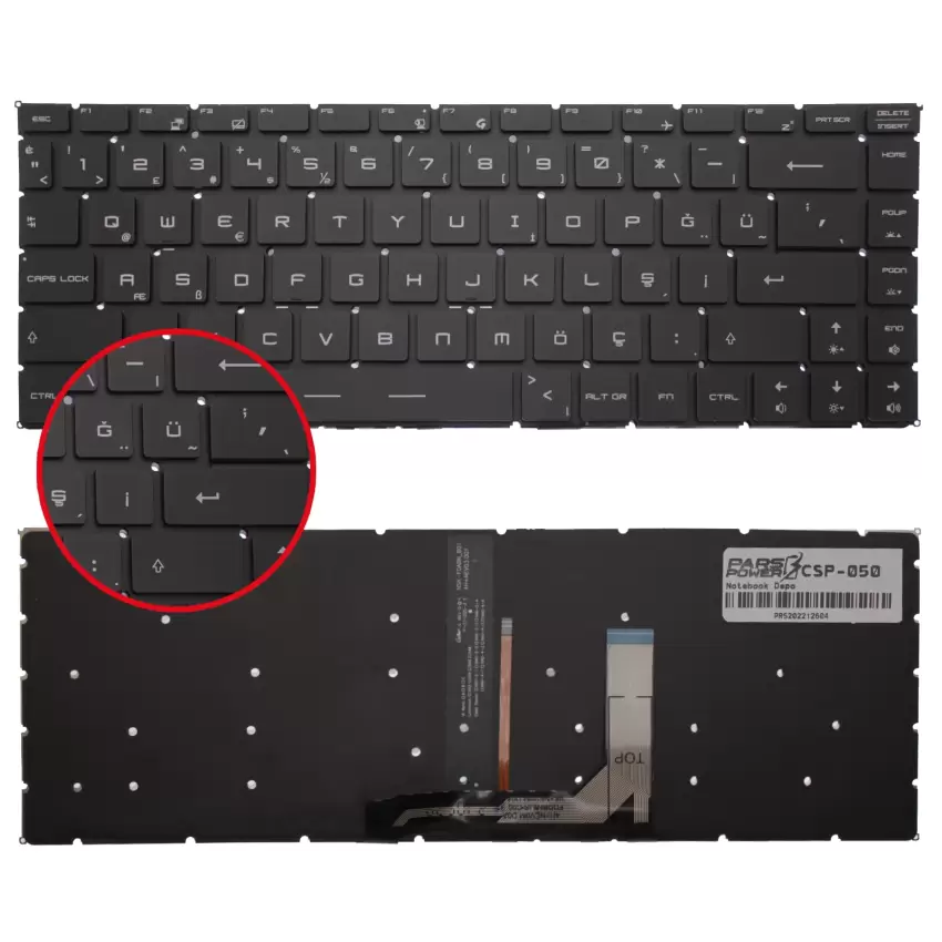 Msi 9Z.NEVBN.A0T Klavye Işıklı (Siyah TR)