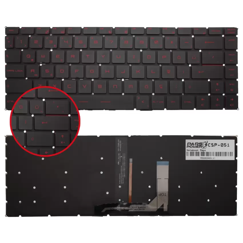 Msi 9Z.NEVBN.A0T Klavye Işıklı (Siyah TR)