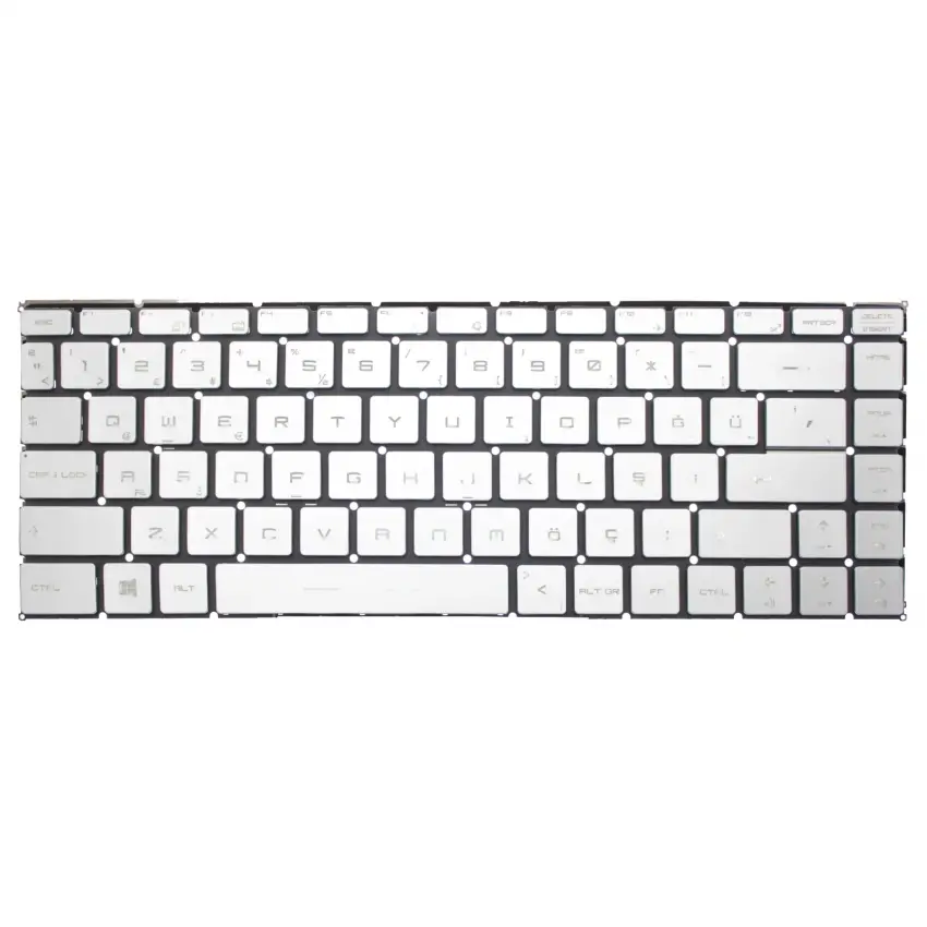 MSI Ws65 9tm-1012tr Klavye Işıklı (Gümüş TR)