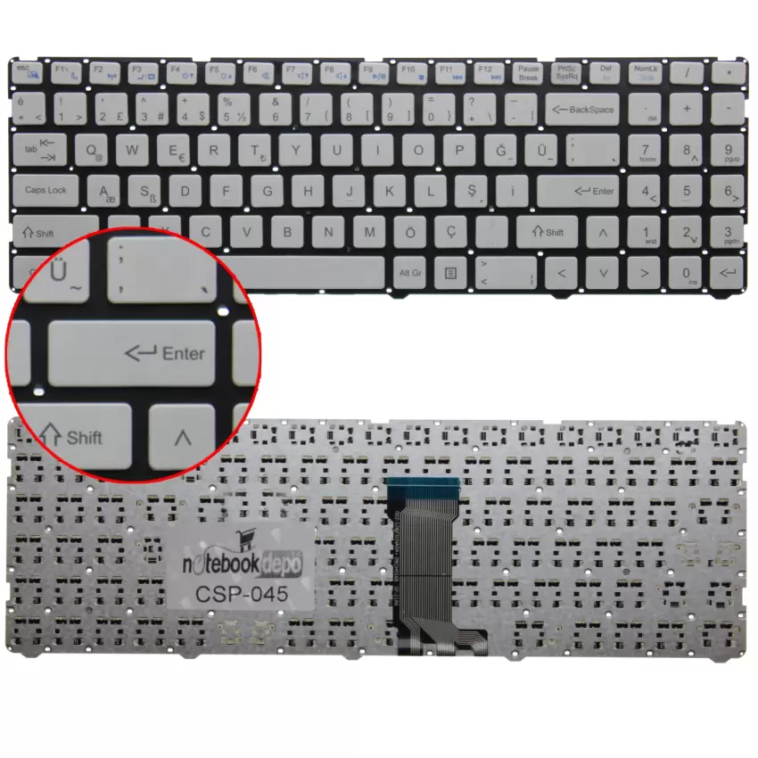 Casper Nirvana AELG9A00020 LG9, MP-12K73TQ-9207 Klavye (Beyaz TR)