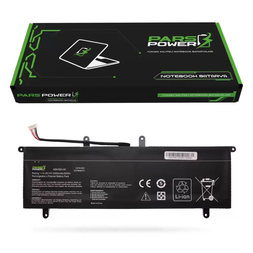 Asus Zenbook Duo UX481FA-BM018T Batarya - Pil (Pars Power)